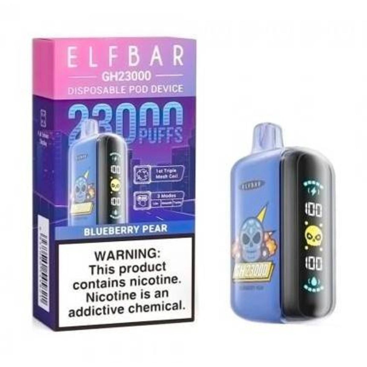 ELF BAR GH - 23000 PUFFS BLUEBERRY PEAR