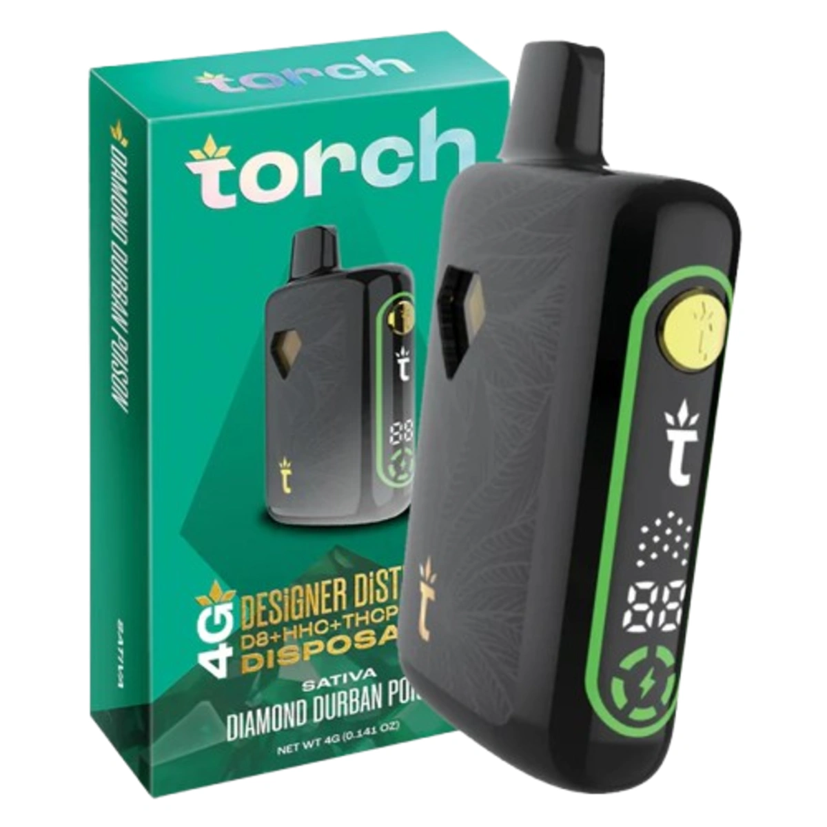Vaporizador TORCH 4G sabor DIAMOND DURBAN POISON (SATIVA) — Full VIP Importaciones