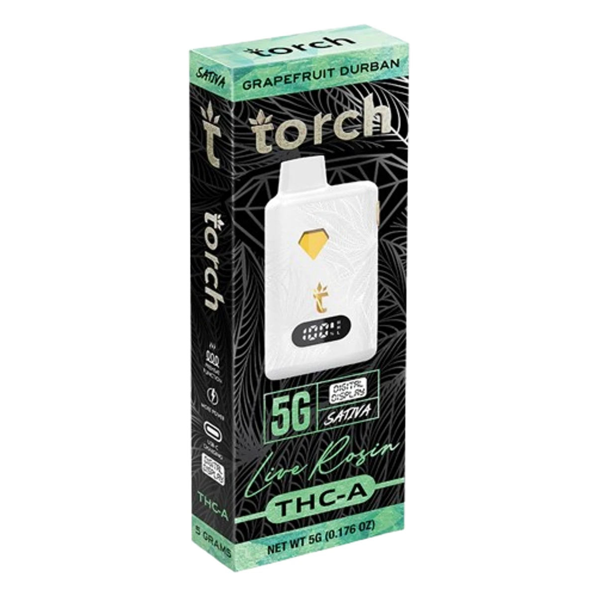 Vaporizador TORCH 5G sabor GRAPEFRUIT DURBAN (SATIVA) — Full VIP Importaciones