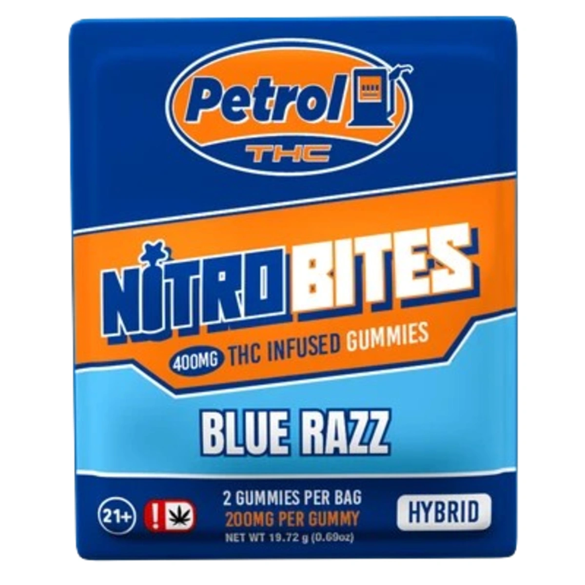 Vaporizador PETROL THC NITRO BITES - GUMMIES 400 MG sabor BLUERAZZ — Full VIP Importaciones