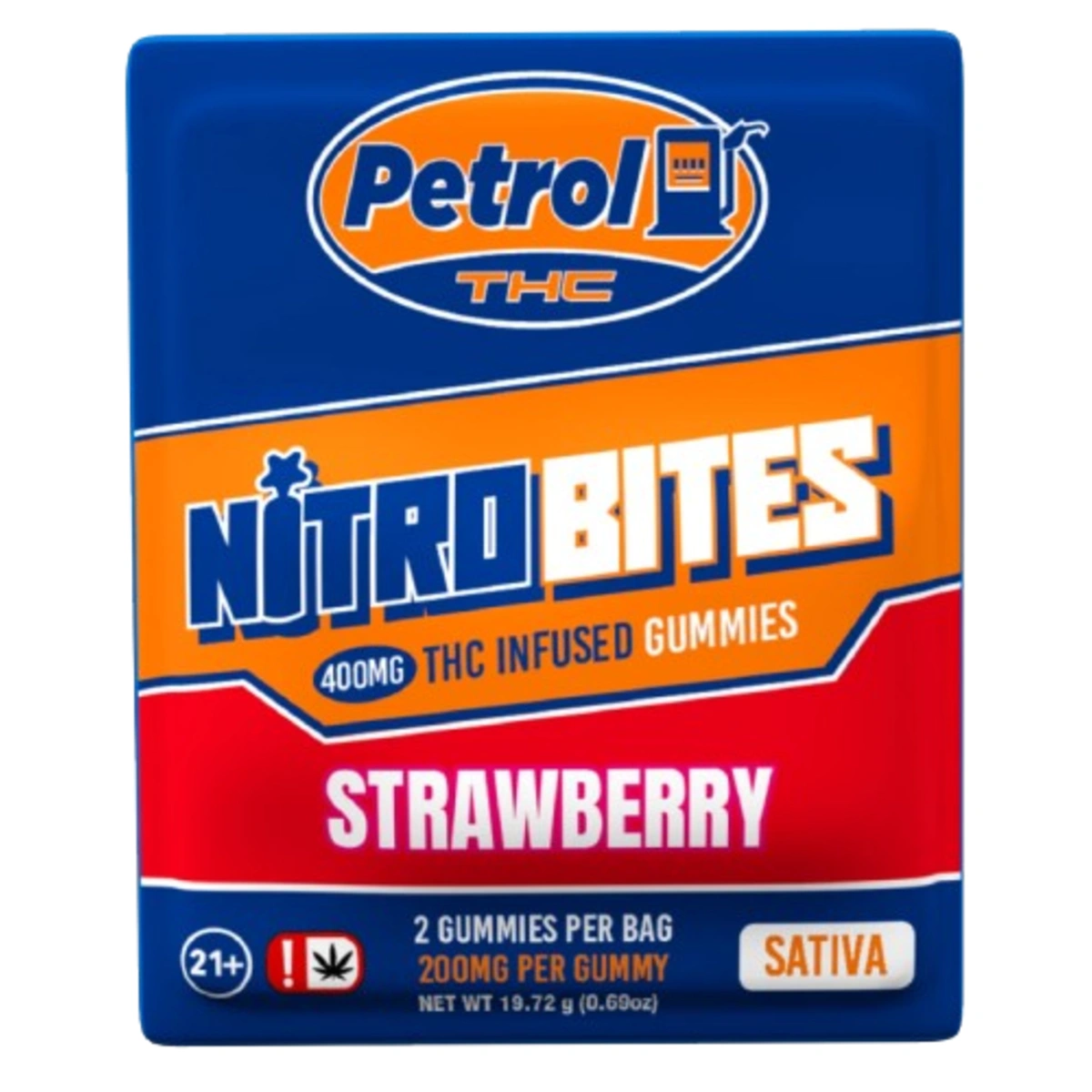 Vaporizador PETROL THC NITRO BITES - GUMMIES 400 MG sabor STRAWBERRY — Full VIP Importaciones